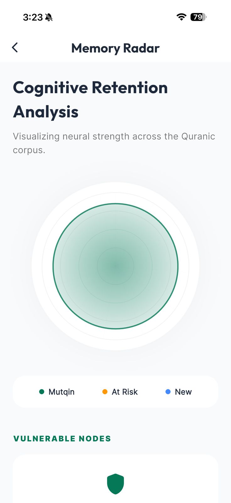 HafizPrime Memory Radar — cognitive retention analysis